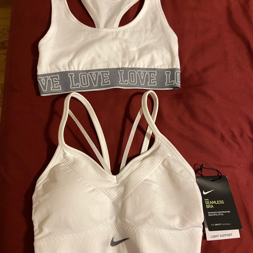 White sports bras